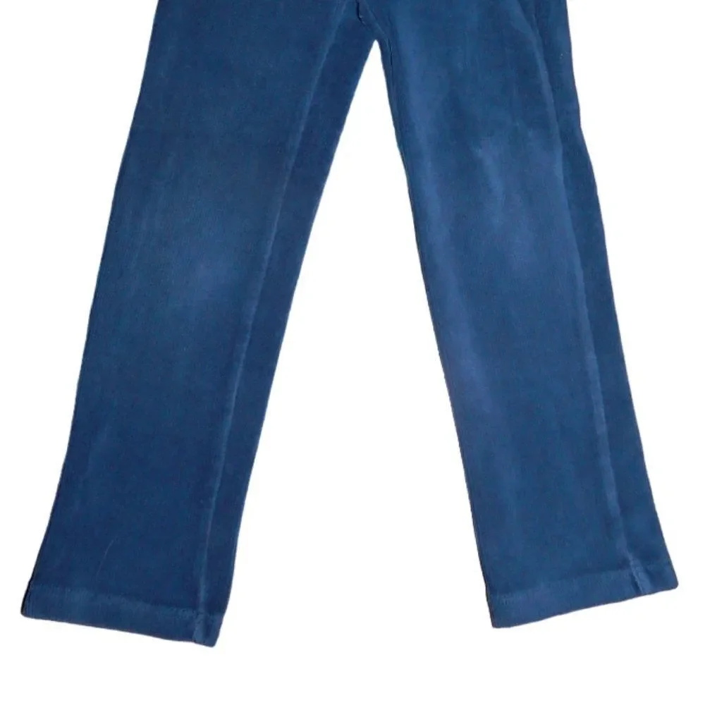 Children’s Place Toddler Girls 4T Blue Ribbed Velvety Stretch Leggings